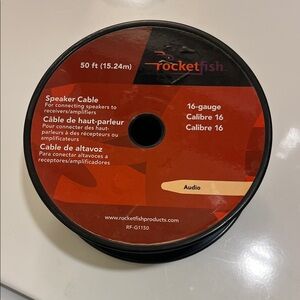 Black Speaker Cable - 50 ft